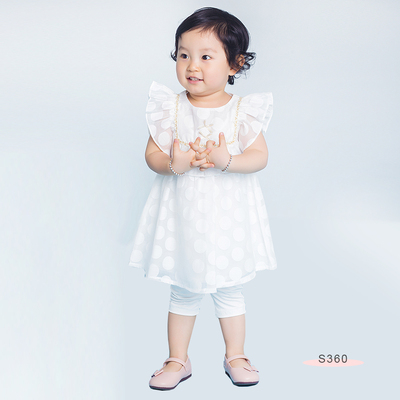 S360 Dots Dress Ivory