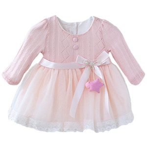 B1701 Baby Star dress pink