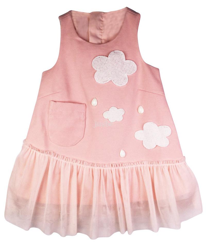 T1717 Cloud Dress pink
